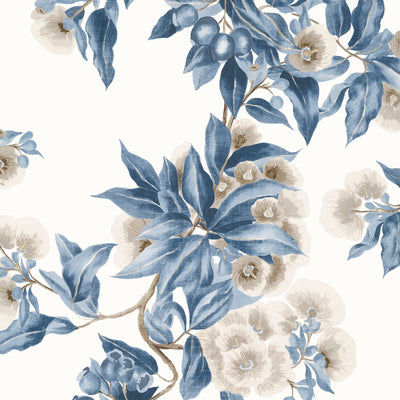 Anna French wallcovering, Camellia Garden pattern , Sky color, Floral style type , pattern number  AT24553