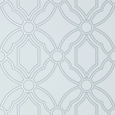 Anna French wallcovering, Roscoe pattern , Aqua color, Geometric,Trellis , Lattice style type , pattern number  AT6125