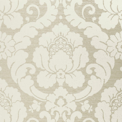 Anna French wallcovering, Marlow pattern , Pearl color, Damask style type , pattern number  AT6128