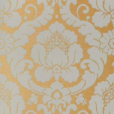 Anna French wallcovering, Marlow pattern , Aqua color, Damask style type , pattern number  AT6132