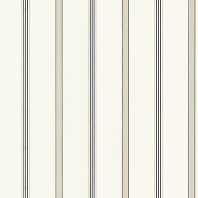 Anna French wallcovering, Dawson Stripe pattern , Charcoal , Linen color, Stripes style type , pattern number  AT6140