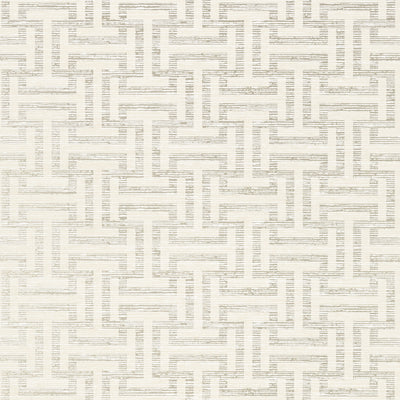 Anna French wallcovering, Rymann pattern , Pearl , Linen color, Geometric style type , pattern number  AT6146