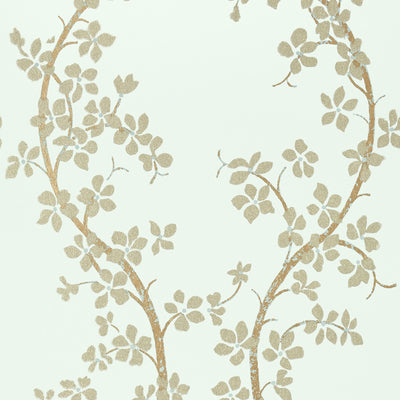 Anna French wallcovering, St. Albans Grove pattern , Aqua color, Chinoiserie,Floral,Trellis , Lattice style type , pattern number  AT6154