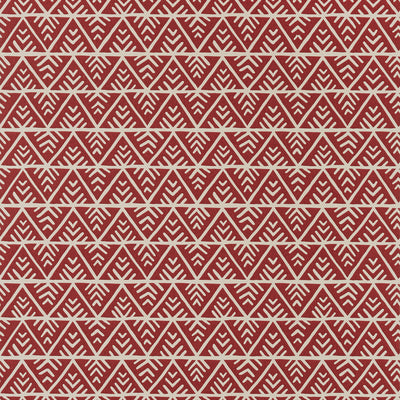 Anna French wallcovering, Jules pattern , Red color, Ethnic,Geometric,Ikat style type , pattern number  AT78706