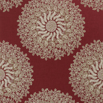 Anna French wallcovering, La Provence pattern , Red color, Ethnic,Leaves,Medallions,Paisley style type , pattern number  AT78728