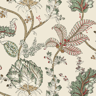 ANNA FRENCH WALLCOVERING-KALAMKARI VINE- AT78741