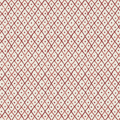 Anna French wallcovering, Mini Trellis pattern , Red color, Small Print,Trellis , Lattice style type , pattern number  AT78755