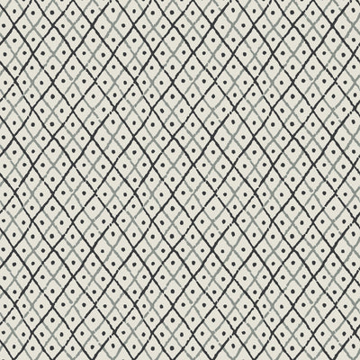 Anna French wallcovering, Mini Trellis pattern , Charcoal color, Small Print,Trellis , Lattice style type , pattern number  AT78756