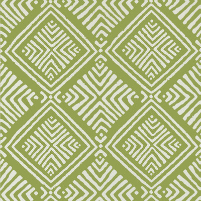 Anna French wallcovering, Donavin Diamond pattern , Green color, Ethnic,Geometric style type , pattern number  AT78774