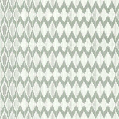 Anna French wallcovering, Balin Ikat pattern , Emerald Green color, Ethnic,Geometric,Ikat style type , pattern number  AT79131
