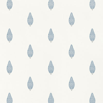 Anna French wallcovering, Manor pattern , Blue color, Leaves,Small Print style type , pattern number  AT79184