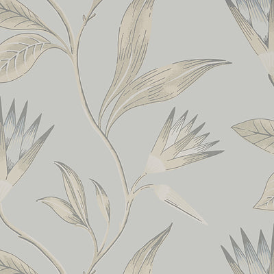 Anna French wallcovering, Cleo Vine pattern , Navy color, Floral,Leaves style type , pattern number  AT9619