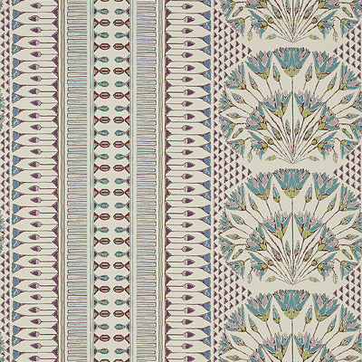 Anna French wallcovering, Cairo pattern , Plum color, Ethnic,Floral,Leaves style type , pattern number  AT9626
