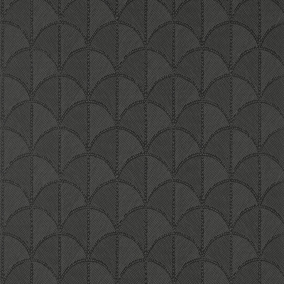Anna French wallcovering, Seton Scallop pattern , Black color, Geometric,Trellis , Lattice style type , pattern number  AT9690