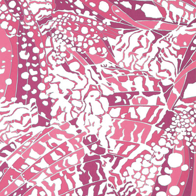 Anna French wallcovering, Puccini pattern , Fuchsia color, Geometric style type , pattern number  AT9861
