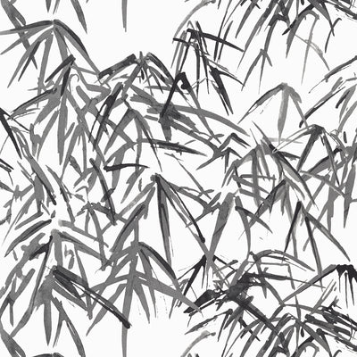 Anna French wallcovering, Kyoto Leaves pattern , Black color, Chinoiserie,Leaves,Toile style type , pattern number  AT9870