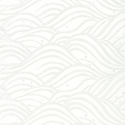 Anna French wallcovering, Waves pattern , Cream color, Chinoiserie,Geometric style type , pattern number  AT9878