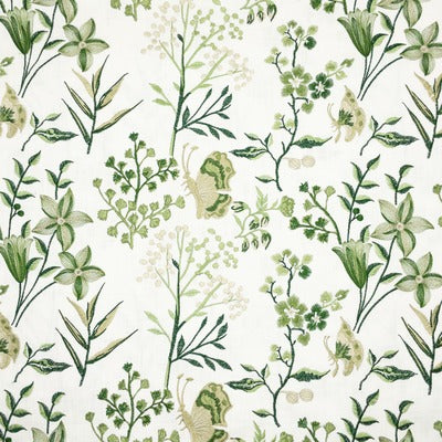 Stout Fabrics , Biran Biran, Green color, Multipurpose Embroideries style type , pattern number  BIRA-3