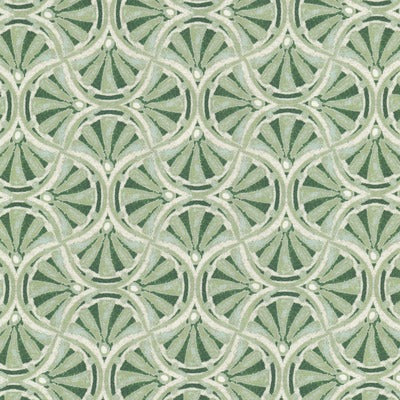 Stout Fabrics , Bishop Bishop, Green color, Multipurpose Print style type , pattern number  BISH-1