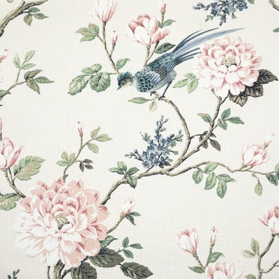 Stout Fabrics , Blossom Blossom, White color, Multipurpose Print style type , pattern number  BLOS-1