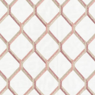 Stout Fabrics , Cleveland Cleveland, Pink color, Multipurpose Embroideries style type , pattern number  CLEV-1