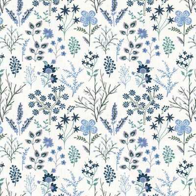 Stout Fabrics , Corona Corona, Blue color, Multipurpose Embroideries style type , pattern number  CORO-1