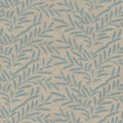 Stout Fabrics , Cowden Cowden, Blue color, Drapery Embroideries style type , pattern number  COWD-1
