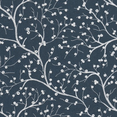 Stout Fabrics , Crumpet Crumpet, Blue color, Multipurpose Embroideries style type , pattern number  CRUM-2