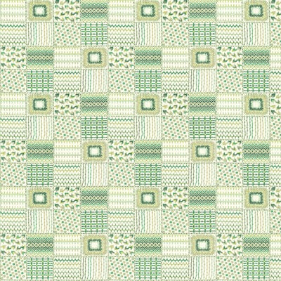 Stout Fabrics , Deacon Deacon, Green color, Multipurpose Embroideries style type , pattern number  DEAC-1