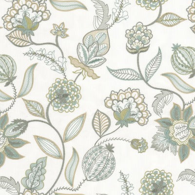 Stout Fabrics , Elowen Elowen, Vapor color, Multipurpose Embroideries style type , pattern number  ELOW-1