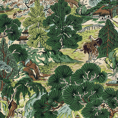THIBAUT FABRICS-PAGODA TREES-F942025