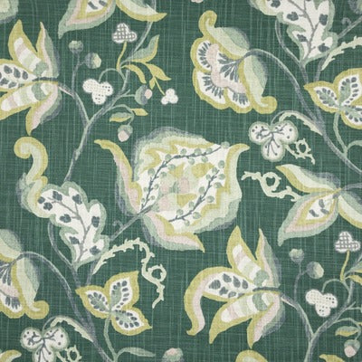 Stout Fabrics , Fontaine Fontaine, Green color, Multipurpose Print style type , pattern number  FONT-1