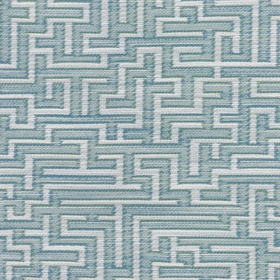 Stout Fabrics , Fretz Fretz, Marine color, Upholstery Wovens style type , pattern number  FRET-5