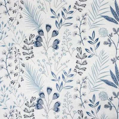 Stout Fabrics , Frolic Frolic, Blue color, Multipurpose Embroideries style type , pattern number  FROL-1