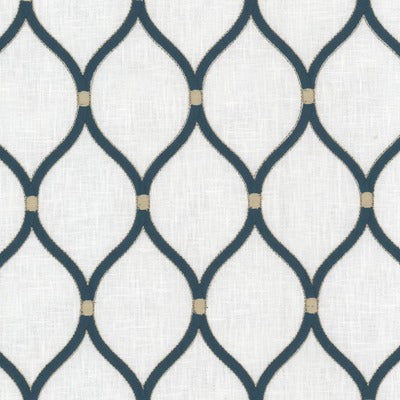 Stout Fabrics , Gemstone Gemstone, Blue color, Multipurpose Embroideries style type , pattern number  GEMS-2