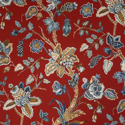 Stout Fabrics , Genuine Genuine, Red color, Multipurpose Print style type , pattern number  GENU-5