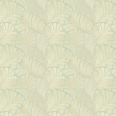 Stout Fabrics , Hedges Hedges, Seafoam color, Multipurpose Embroideries style type , pattern number  HEDG-1