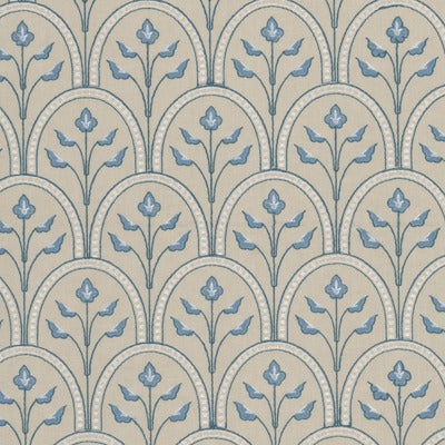 Stout Fabrics , Houk Houk, Blue color, Multipurpose Embroideries style type , pattern number  HOUK-2