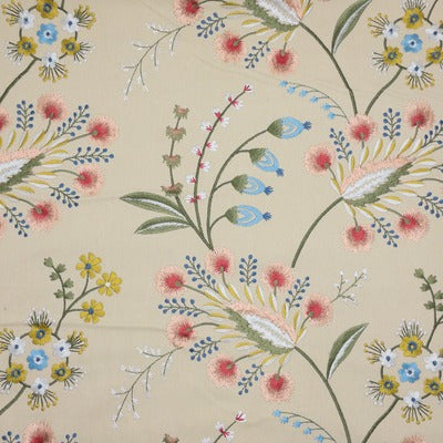 Stout Fabrics , Isha Isha, Pink color, Multipurpose Embroideries style type , pattern number  ISHA-1