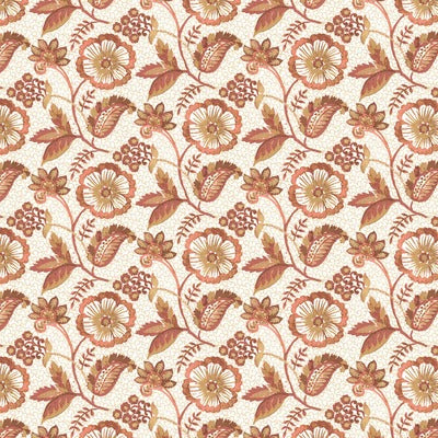 Stout Fabrics , Jasmine Jasmine, Spice color, Multipurpose Print style type , pattern number  JASM-1