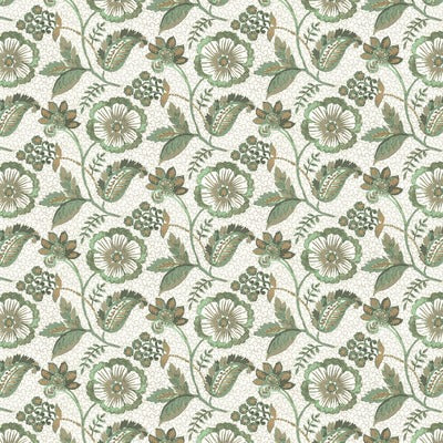 Stout Fabrics , Jasmine Jasmine, Aqua color, Multipurpose Print style type , pattern number  JASM-2