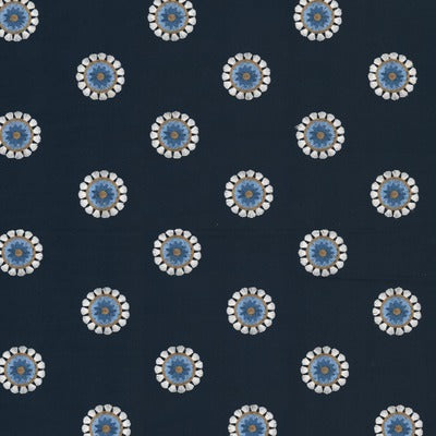 Stout Fabrics , Kazoo Kazoo, Blue color, Multipurpose Embroideries style type , pattern number  KAZO-1