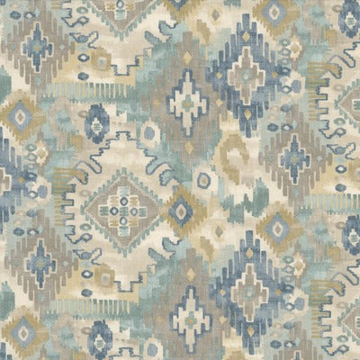 Stout Fabrics , Konya Konya, Blue color, Multipurpose Print style type , pattern number  KONY-1