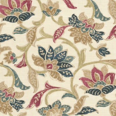 Stout Fabrics , Larson Larson, Red color, Multipurpose Print style type , pattern number  LARS-1