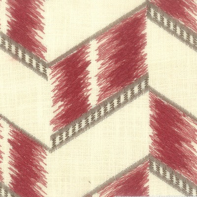 Stout Fabrics , Lizard Lizard, Red color, Multipurpose Embroideries style type , pattern number  LIZA-1