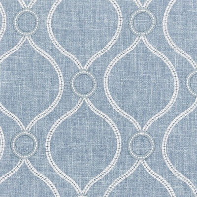Stout Fabrics , Looping Looping, Blue color, Drapery Embroideries style type , pattern number  LOOP-7