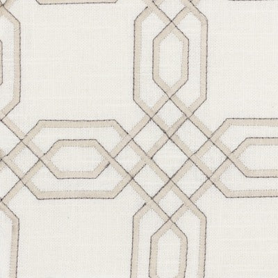 Stout Fabrics , Lorient Lorient, Beige color, Drapery Embroideries style type , pattern number  LORI-1