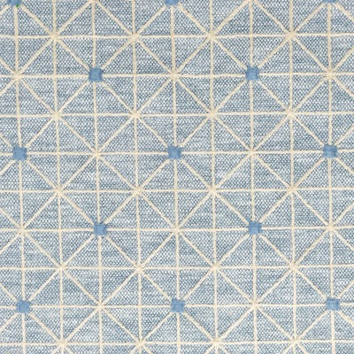 Stout Fabrics , Lucille Lucille, Blue color, Multipurpose Embroideries style type , pattern number  LUCI-3