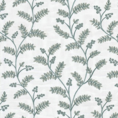 Stout Fabrics , Oaktree Oaktree, Blue color, Drapery Embroideries style type , pattern number  OAKT-1