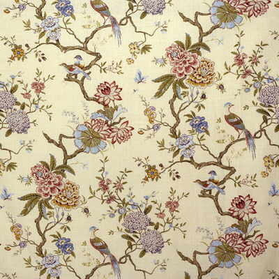 GP & J Baker Fabrics , a selection of fabrics such as velvet, damask, cotton, silk, linen and sheers.